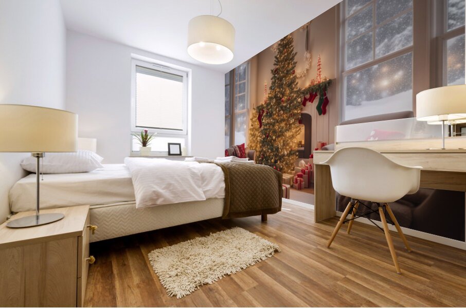 Winter Wonderland & Christmas Celebration 1 Mural print