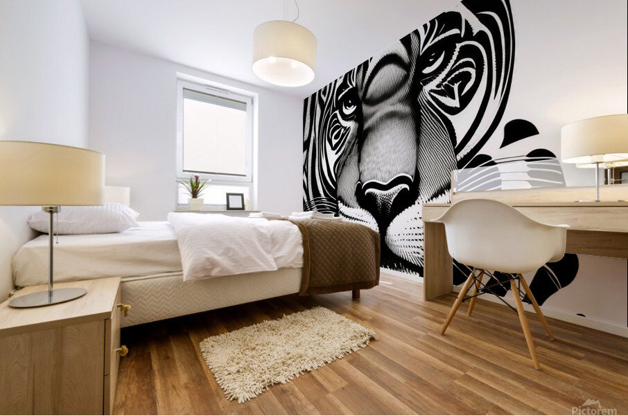 Guarded. Mural print