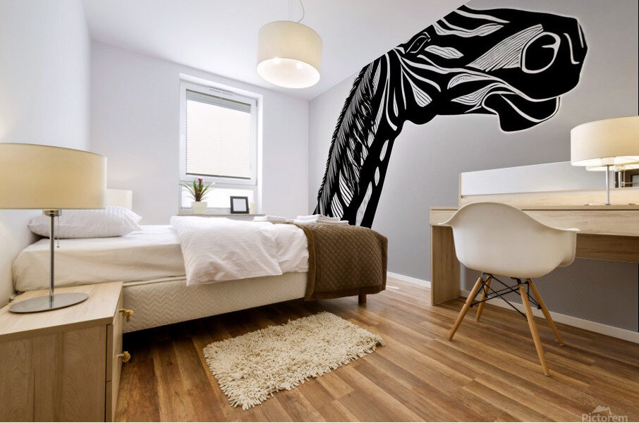 Jackson. Black Stallion. Mural print