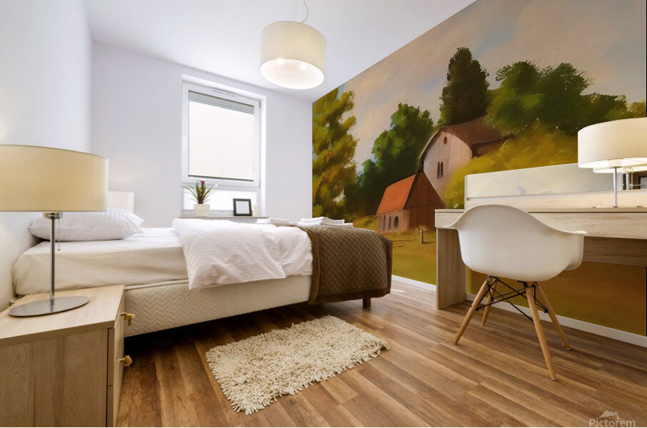 The Little Farm Mural print