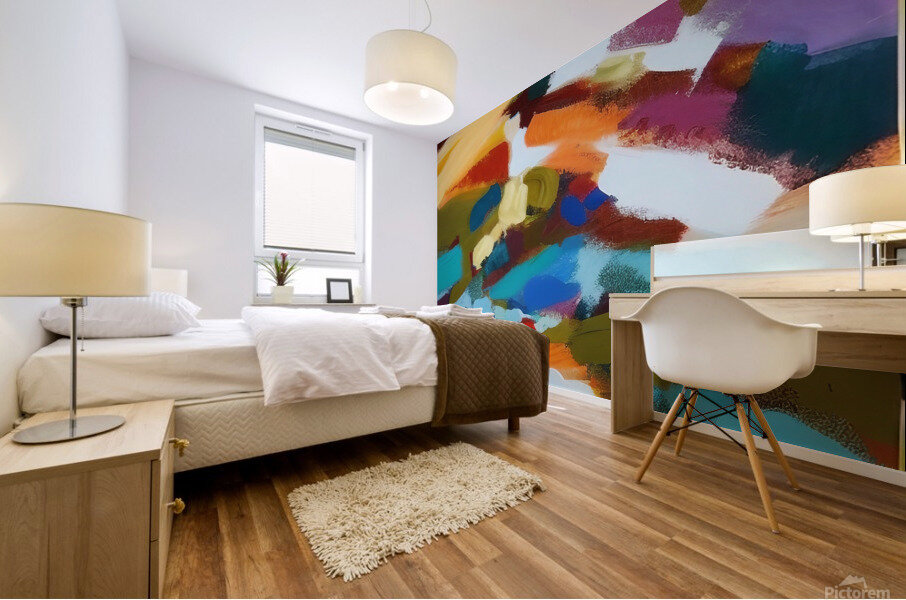 Dimensions. Abstract. Mural print