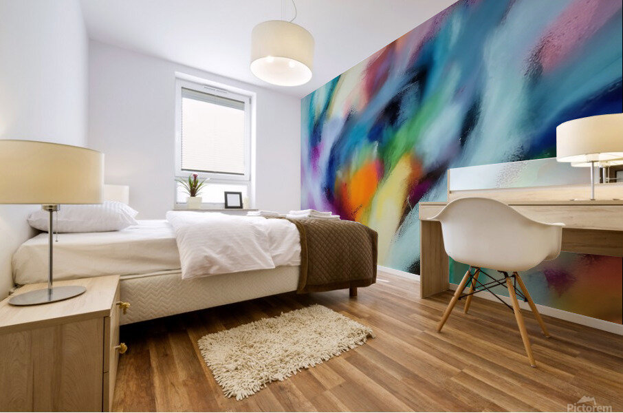 Distance. Abstract.  Mural print