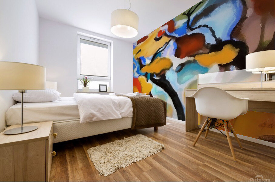 Distortion. Abstract. Mural print