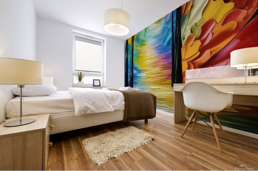 Elaboration. Abstract.  Mural print