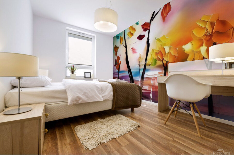 Trees of Manifestation. Abstract. Mural print