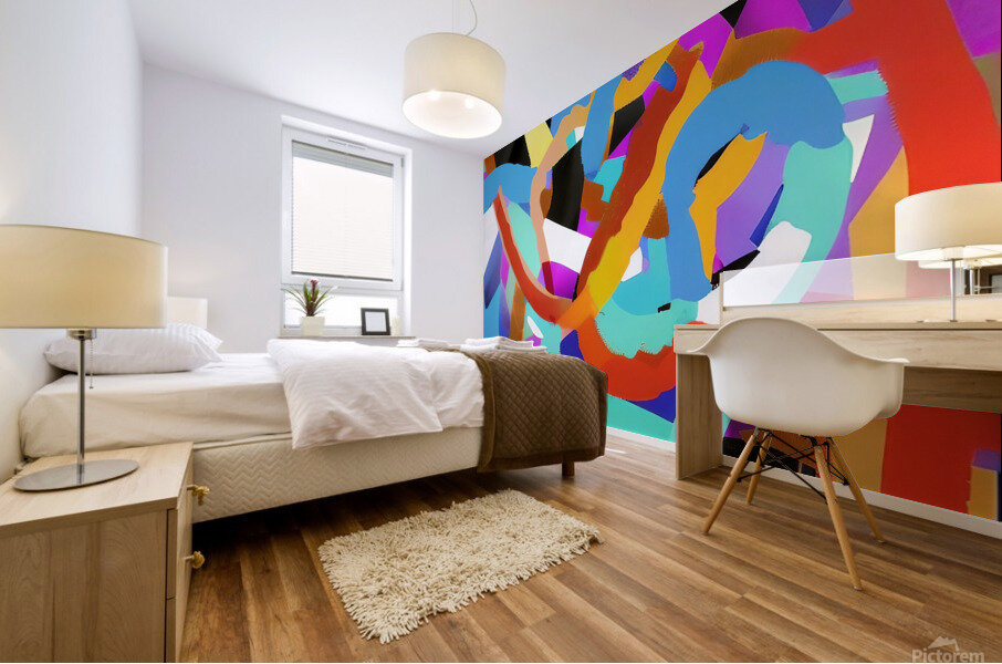 Tristed. Abstract. Mural print