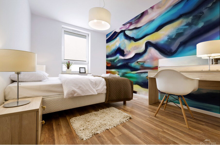 Mountain View. Abstract. Mural print