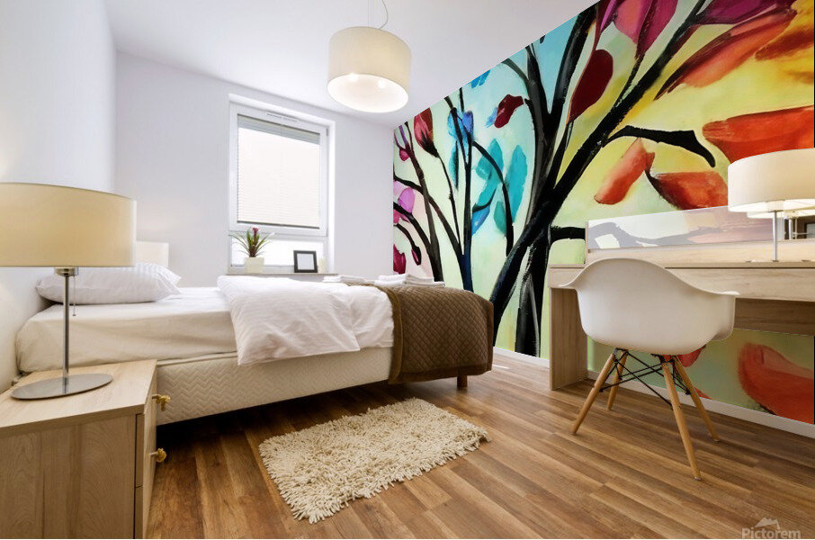 Branched Light. Part 2. Abstract. Mural print