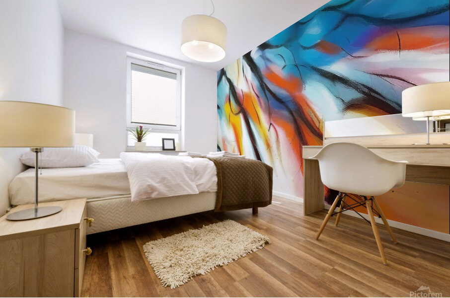 Branched Light. Abstract. Mural print