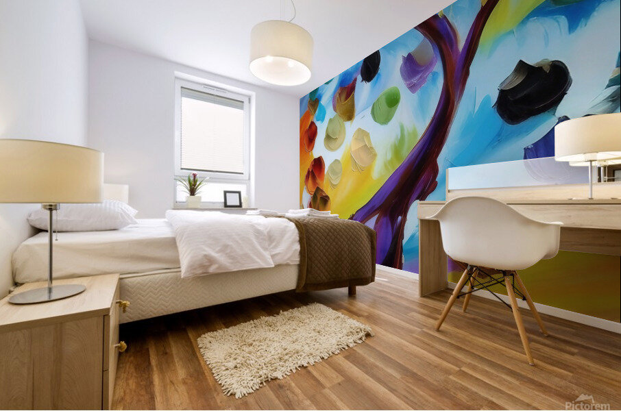 Tree of Fruit. Abstract. Mural print