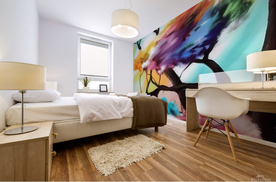 Hommage. Abstract. Mural print