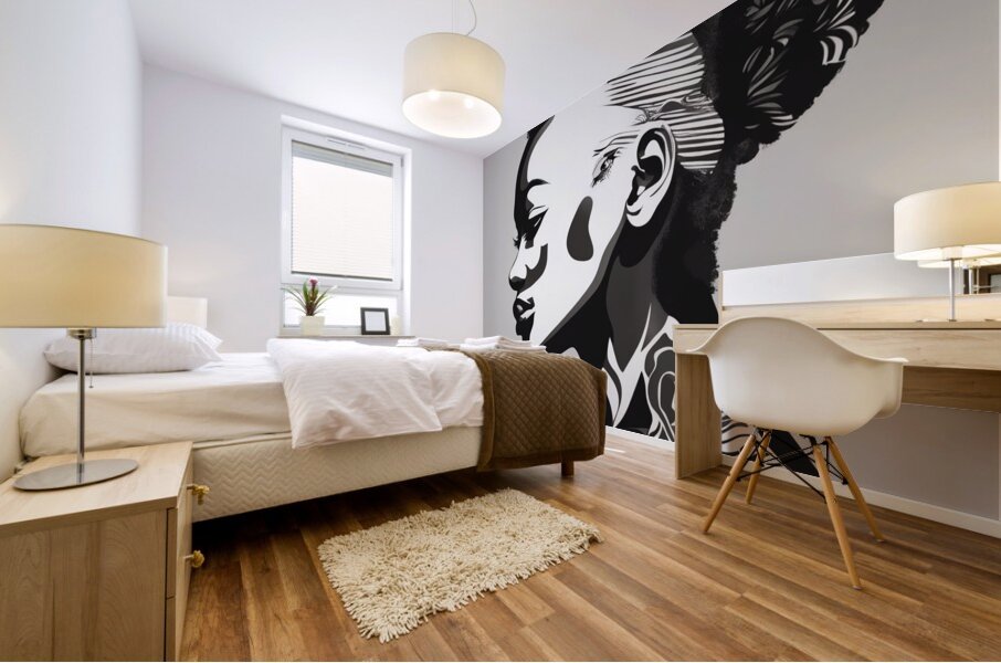 Silhouette of Strength Collection 1 - The Artful Mane 3 Mural print