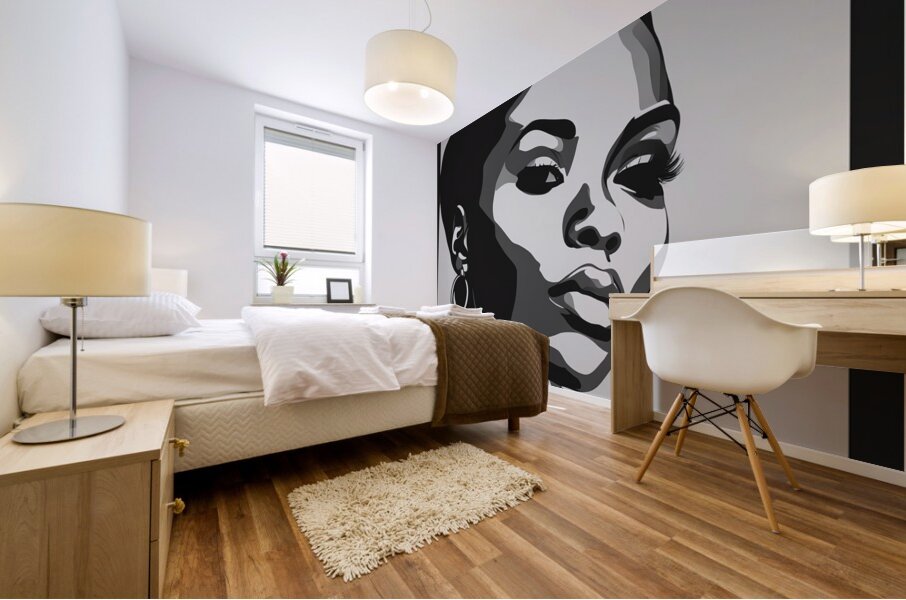 Silhouette of Strength Collection 1 - The Artful Mane 4 Mural print