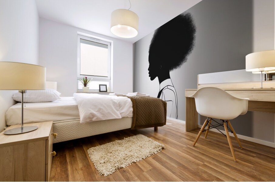 Silhouette of Strength Collection 1 - The Artful Mane 34 Mural print