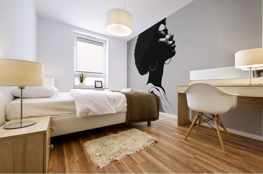 Silhouette of Strength Collection 1 - The Artful Mane 50 Mural print