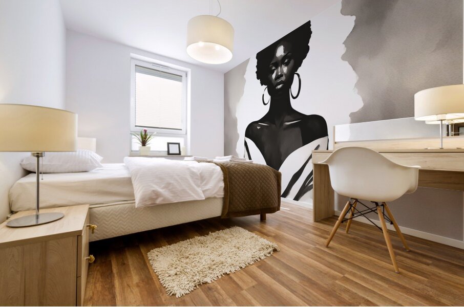 Silhouette of Strength Collection 1 - The Artful Mane 56 Mural print