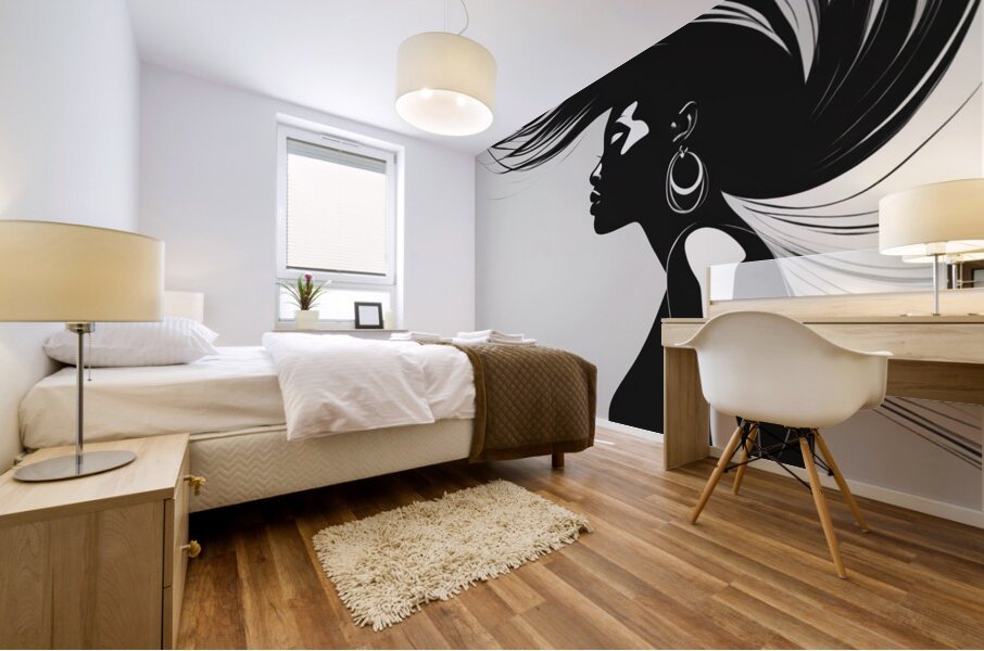 Silhouette of Strength Collection 1 - The Artful Mane 62 Mural print