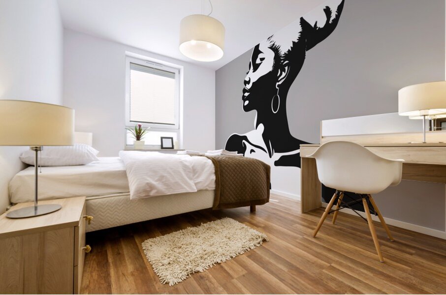 Silhouette of Strength Collection 2 - The Artful Mane 1 Mural print