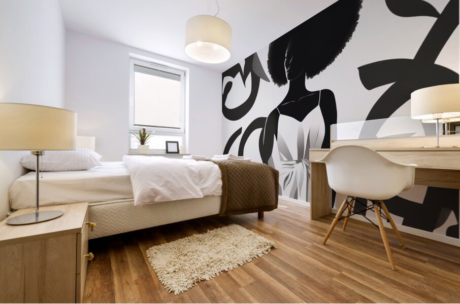 Silhouette of Strength Collection 2 - The Artful Mane 2 Mural print