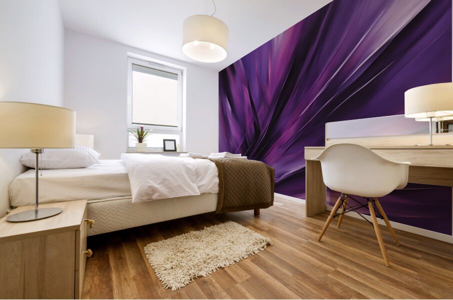 The Purle Aurora 1 Mural print