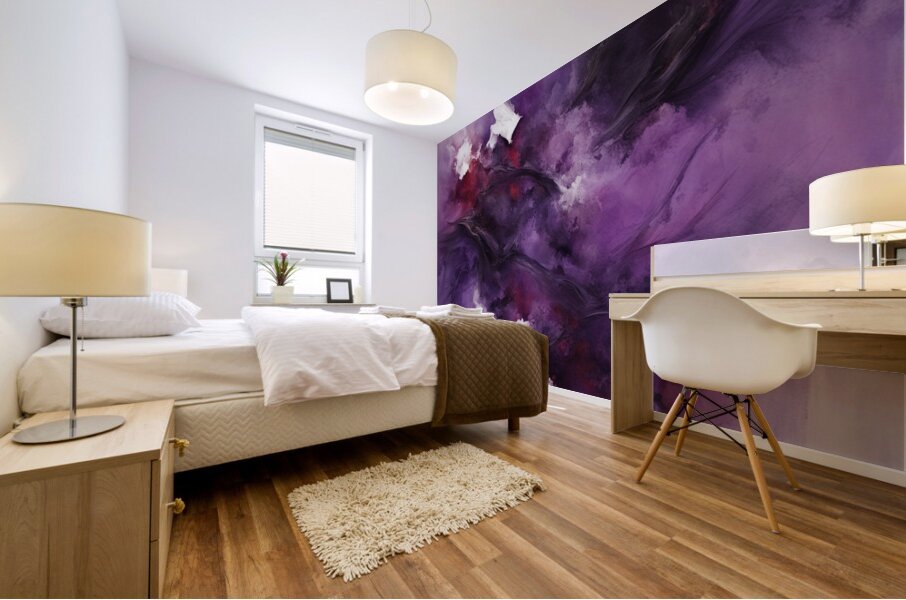 The Purle Aurora 2 Mural print