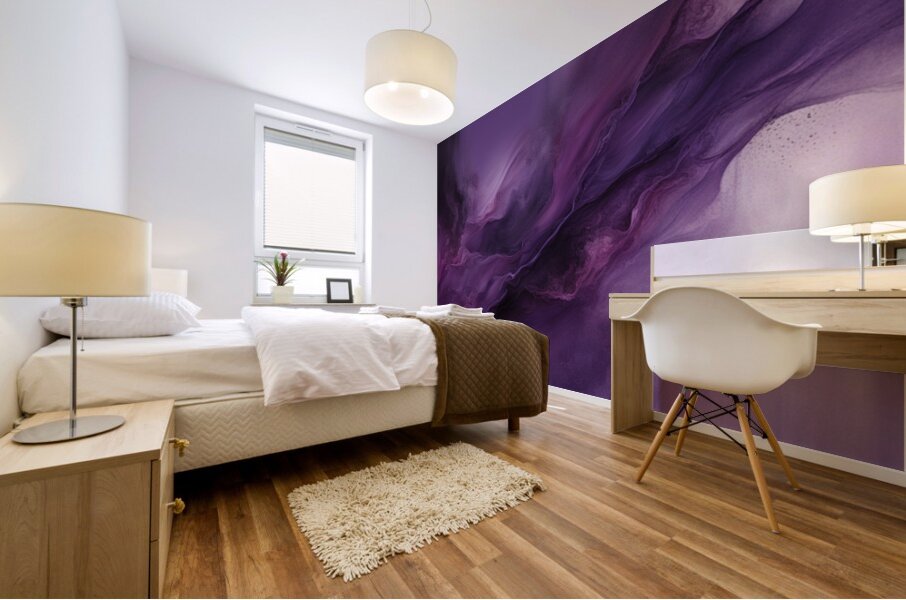 The Purle Aurora 6 Mural print