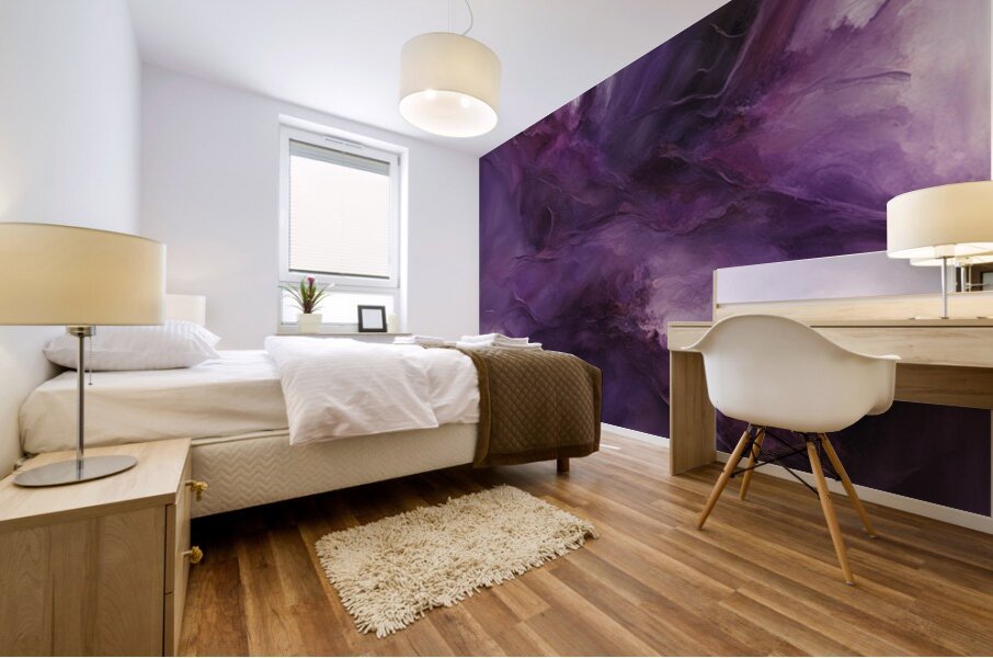 The Purle Aurora 7 Mural print