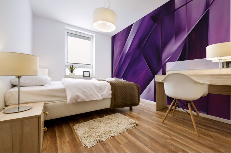 The Purle Aurora 12 Mural print