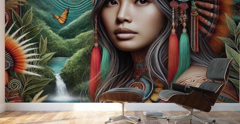 Indigenous Beauty  Wall Murals
