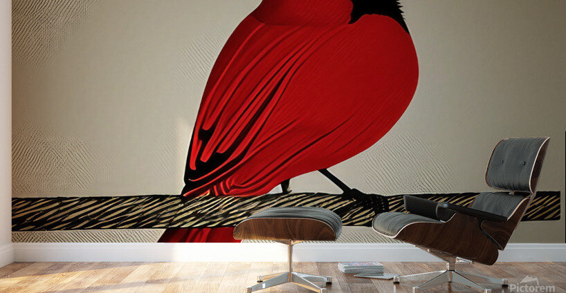 The Observing Cardinal  Wall Murals