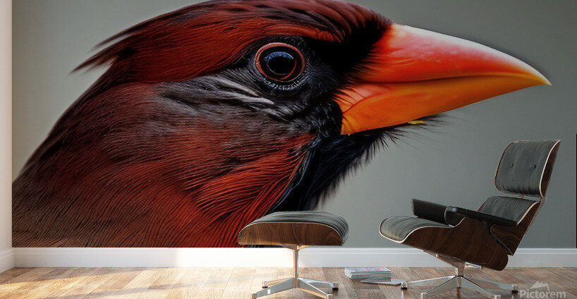 The Gaze. Cardinal. Wall Murals
