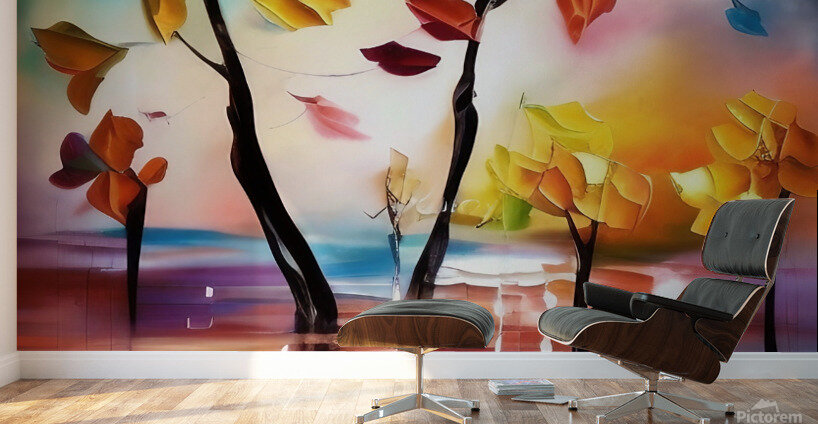 Trees of Manifestation. Abstract. Wall Murals