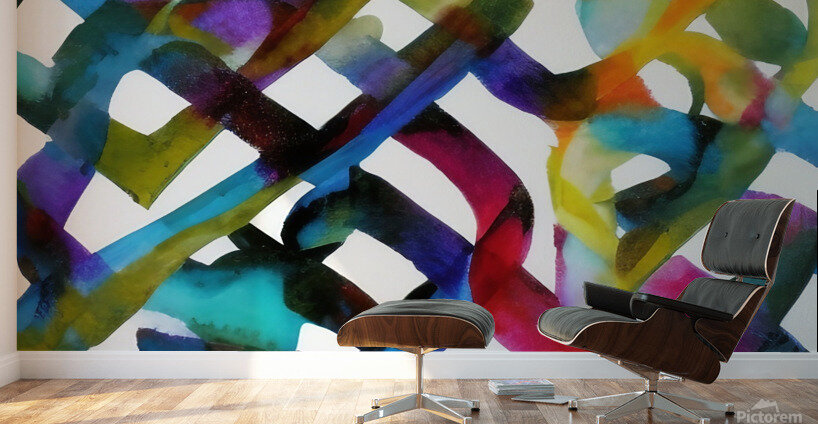 Criss Cross. Abstract. Wall Murals