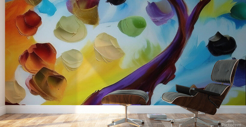 Tree of Fruit. Abstract. Wall Murals