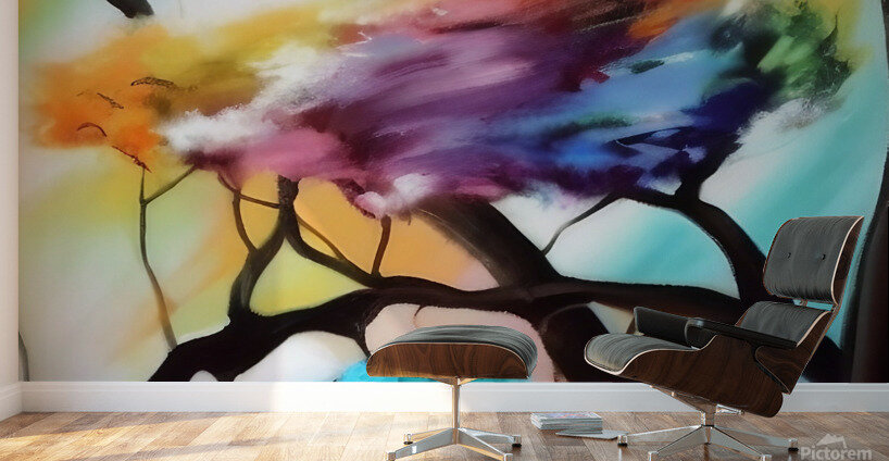 Hommage. Abstract. Wall Murals