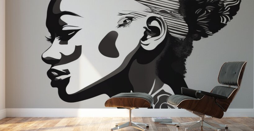 Silhouette of Strength Collection 1 - The Artful Mane 3 Wall Murals