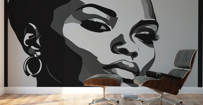 Silhouette of Strength Collection 1 - The Artful Mane 4 Wall Murals