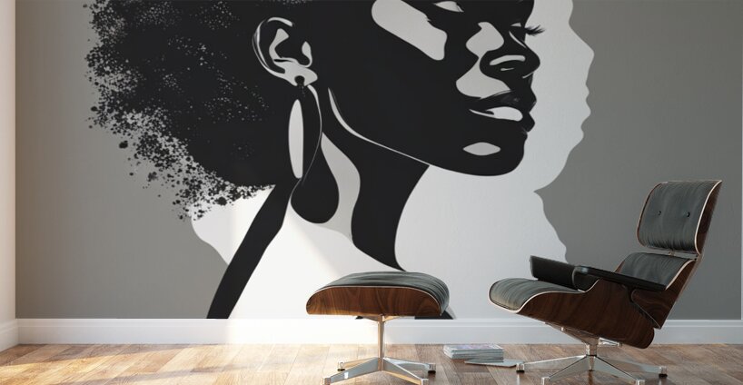 Silhouette of Strength Collection 1 - The Artful Mane 13 Wall Murals