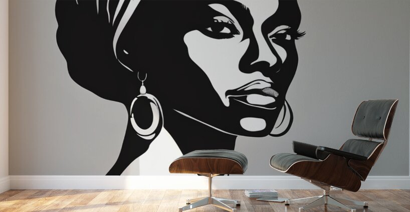 Silhouette of Strength Collection 1 - The Artful Mane 15 Wall Murals