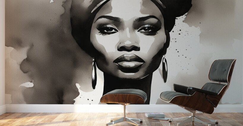 Silhouette of Strength Collection 1 - The Artful Mane 16 Wall Murals