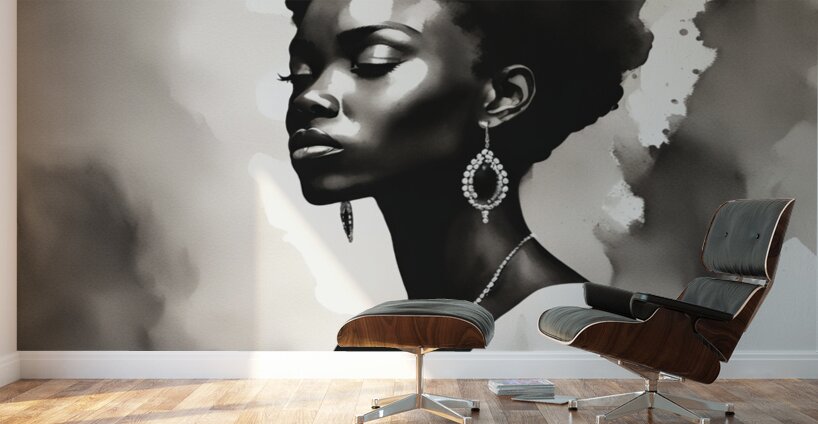 Silhouette of Strength Collection 1 - The Artful Mane 19 Wall Murals