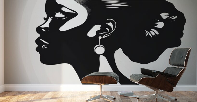 Silhouette of Strength Collection 1 - The Artful Mane 20 Wall Murals