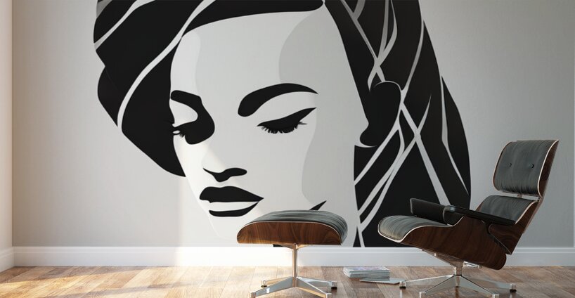 Silhouette of Strength Collection 1 - The Artful Mane 21 Wall Murals
