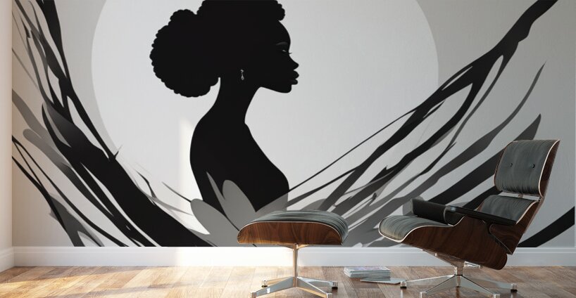 Silhouette of Strength Collection 1 - The Artful Mane 23 Wall Murals