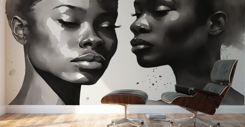 Silhouette of Strength Collection 1 - The Artful Mane 28 Wall Murals