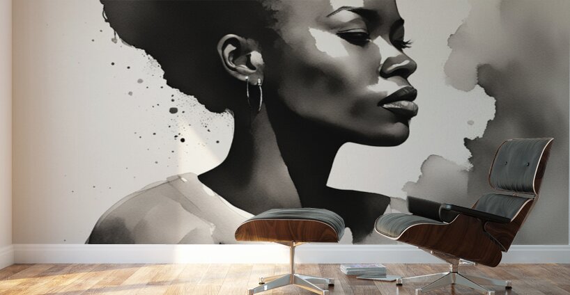 Silhouette of Strength Collection 1 - The Artful Mane 30 Wall Murals