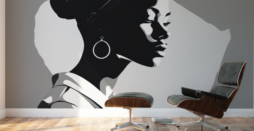 Silhouette of Strength Collection 1 - The Artful Mane 33 Wall Murals