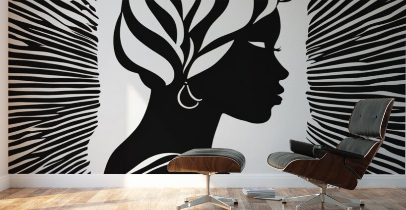 Silhouette of Strength Collection 1 - The Artful Mane 39 Wall Murals