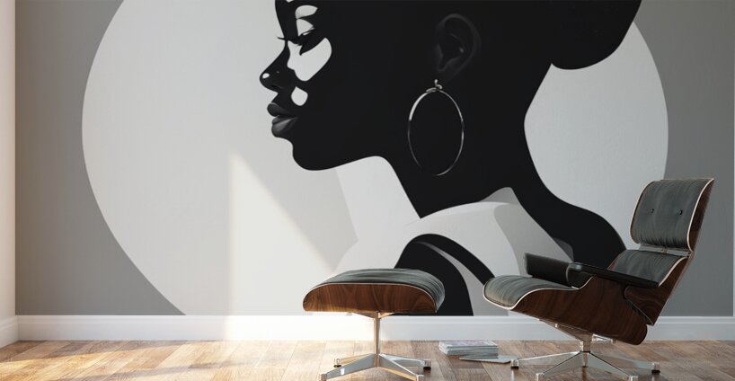 Silhouette of Strength Collection 1 - The Artful Mane 43 Wall Murals