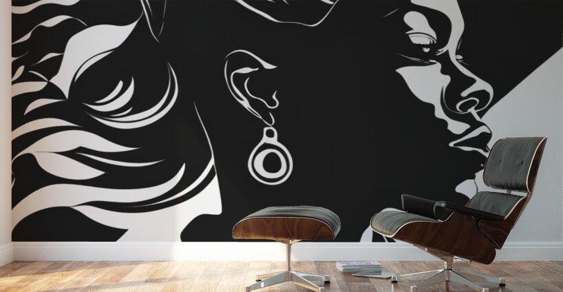 Silhouette of Strength Collection 1 - The Artful Mane 46 Wall Murals